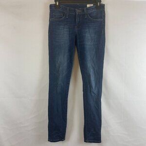 Bridge by Gly Low Rise Ankle Skinny Jeans 25 Blue Dark Wash